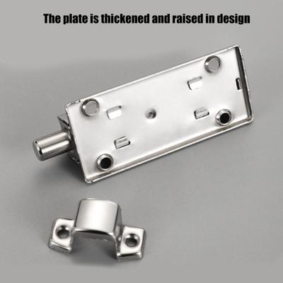 8Pcs Security Bolt Latches Automatic Spring Door Bolt Antitheft Security Button Lock for Bedroom, Kitchen, Bathroom