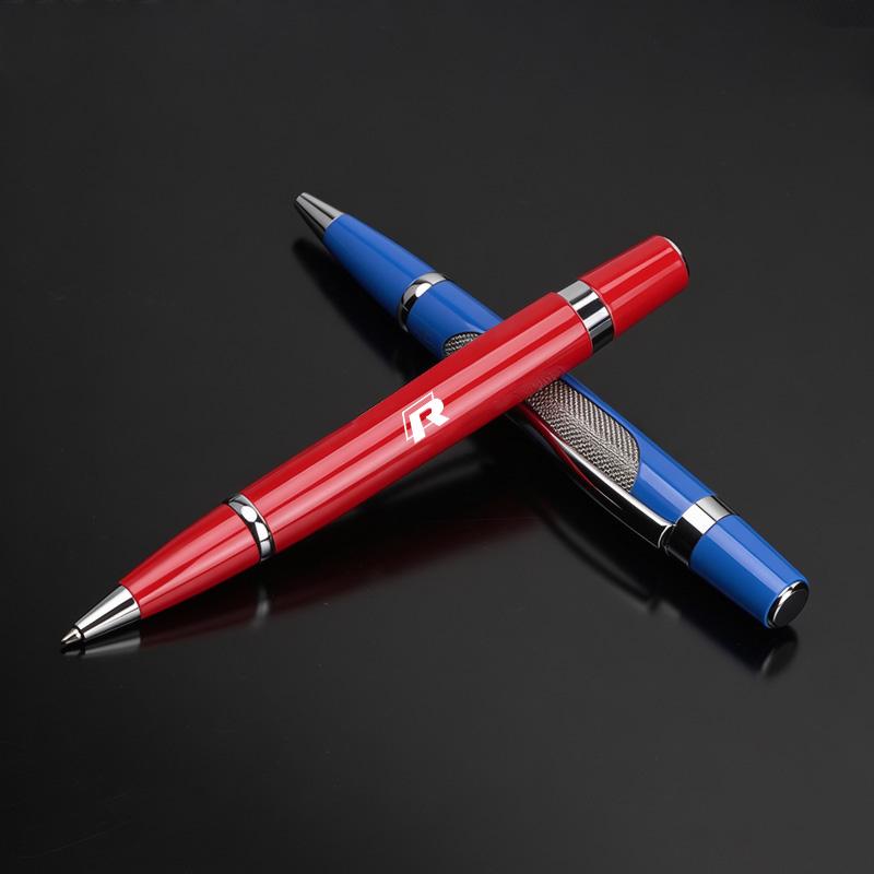 Luxury Car Emblem Metal Signature Pen Durable Gel Pens Business Ballpoint Pen Gift for Volkswagen VW R Rline GTI Polo Golf JettaNI8