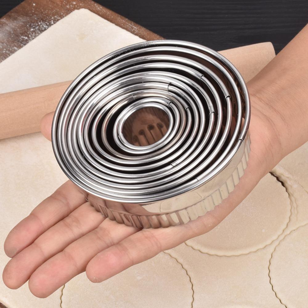 11Pcs DIY Biscuit Mold Stainless Steel Cookie Cutter Baking Pastry Mold  for Home Kitchen Bakery