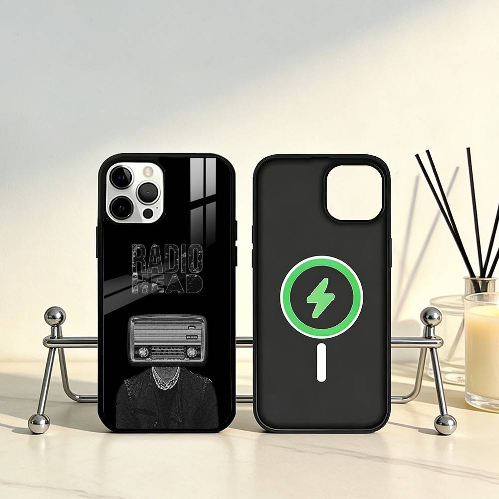 

Classic R-Radiohead Rap Band Phone Case For iPhone17,16,15,14,13,12,11 Plus,Pro Max Magnetic For Magsafe Wireless Charging iPhone15PROMAX