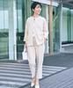 Ceremony Suit Mom Suit Jacket Pants Setup Ceremony Graduation Mother Enrollment Graduation Graduation Ceremony Ensemble Beige [MORE AUNI] Women's