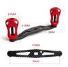 Shimano Carbon Reel Handle for 95mm Baitcasting Reels with Full and Abu Garcia Custom Replacement Parts Bearings, Daiwa, Shimano, (Red)