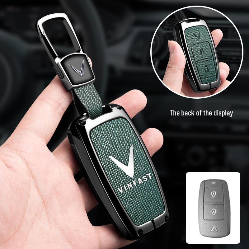 Vinfast Vietnam Car Key Case for Zhonghua V5/VF8 VF3/5/9 - Premium Bag with Buckle for Men
