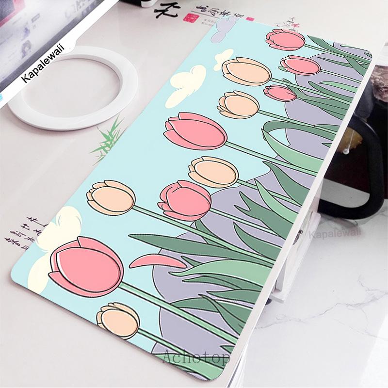 Gaming Mouse Pad Drawing Flower Extra Large Gamer Mousepad Computer Desk Mat XXL Maus Mat Rubber Keyboard Pads