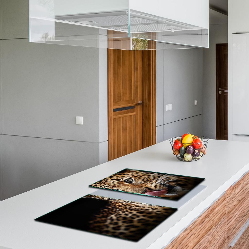 2x GLASS PROTECTIVE PLATE FOR STOVE 40x52 TIGER