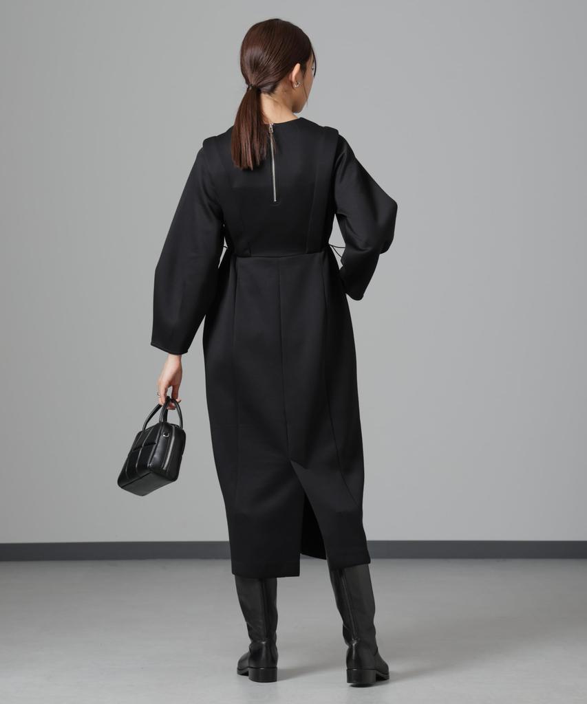 Nano Universe Twill Cardboard F Women's Dress, 010, Black, 669-4219341