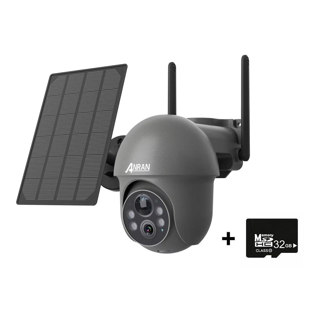 

Vstarcam 5MP Solar Security WiFi Camera Outdoor Wireless Surveillance Floodlight Motion Detection Color Night Vision Remote Viewing with 360°View Camera+32GB TF Card