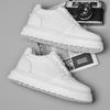 New Thick Bottom Men's Leather Casual Shoes Comfortable Sneakers Lightweight Male Skateboard Footwear Non Slip Tenis Masculino