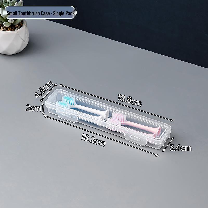 Compact Multifunctional Transparent Toothbrush and Toothpaste Travel Storage Box