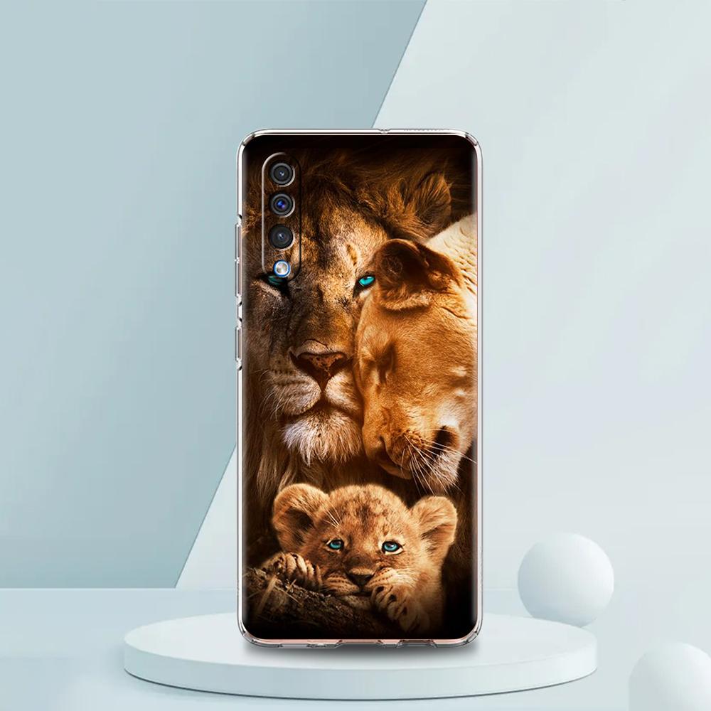 

The Lion Transparent Phone Case for Samsung Galaxy A12 A50 A52 A70 A40 A10 A20 A30 A02 A03S A04 Cover Silicone Shell Fundas Bags Samsung A04