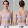 High Support Plus Size Sports Bra for Women Hollow Back Shockproof Running Fitness Tank Intimates