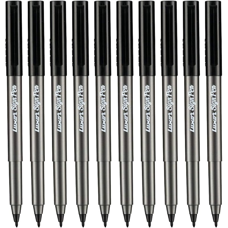 

Luxor Sign Pen (New) Black (10 s Box) (9000027974) 1 Count (Pack of 10) чорний