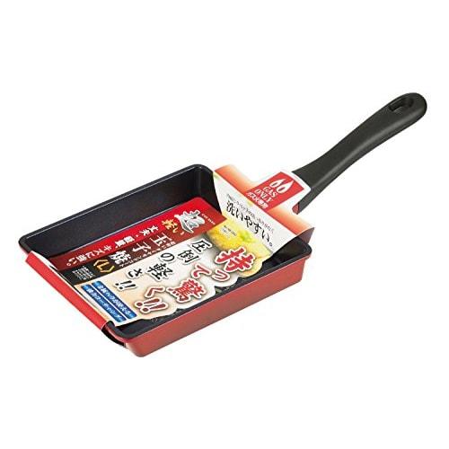 Pearl Metal Omelet Frying Pan, 16.5 x 19.3 cm, Gas Stove Only, Large, Triple-Layer Diamond Coating, Ultra-Lightweight, HB-2691