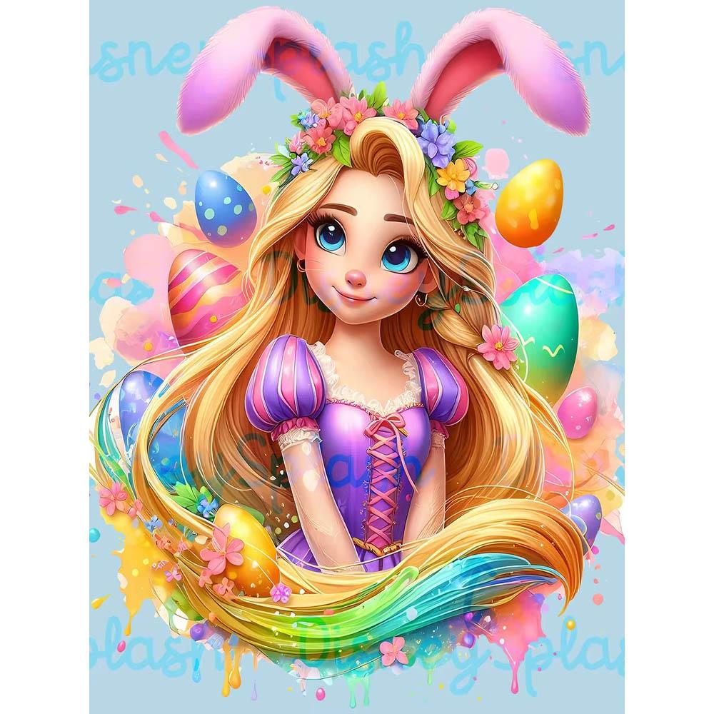 Rabbit Ear Eevee Frozen Anna Elsa Diamond Painting New Full Diamond Cute Girly Style Handmade DIY Diamond Embroidery Material Pack