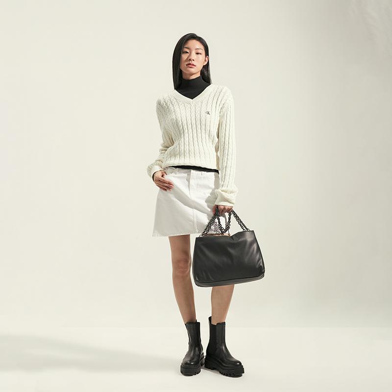 New CALVIN KLEIN Synthetic Material Shoulder Bag Women's Space Black DH3672-UB1