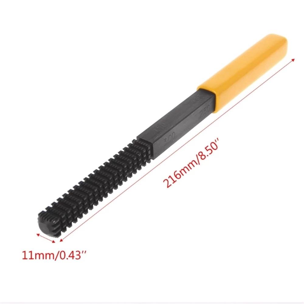 Metric Thread Repair File Black Oxide Coating 0.75-3mm Pitch Clean Damaged Threads DIY Hand Tools Metal Hardware