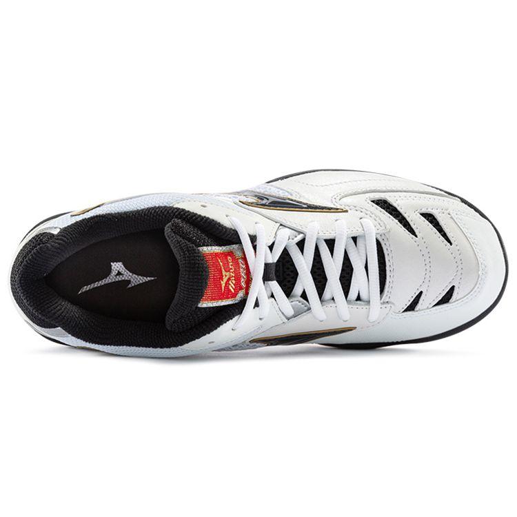 Mizuno Pro Stitching Shock Absorption Non-Slip Low-Top Badminton Shoes Unisex Shoes White Black 71GA170009