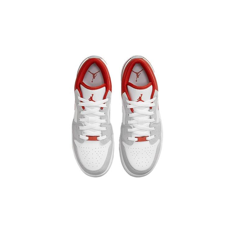(GS) Air Jordan 1 Low SE 'Light Smoke Grey Gym Red' Kids' DM0589-016