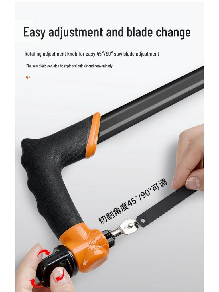 Hacksaw Frame: Multifunctional Hand Saw for Metal & Wood Cutting