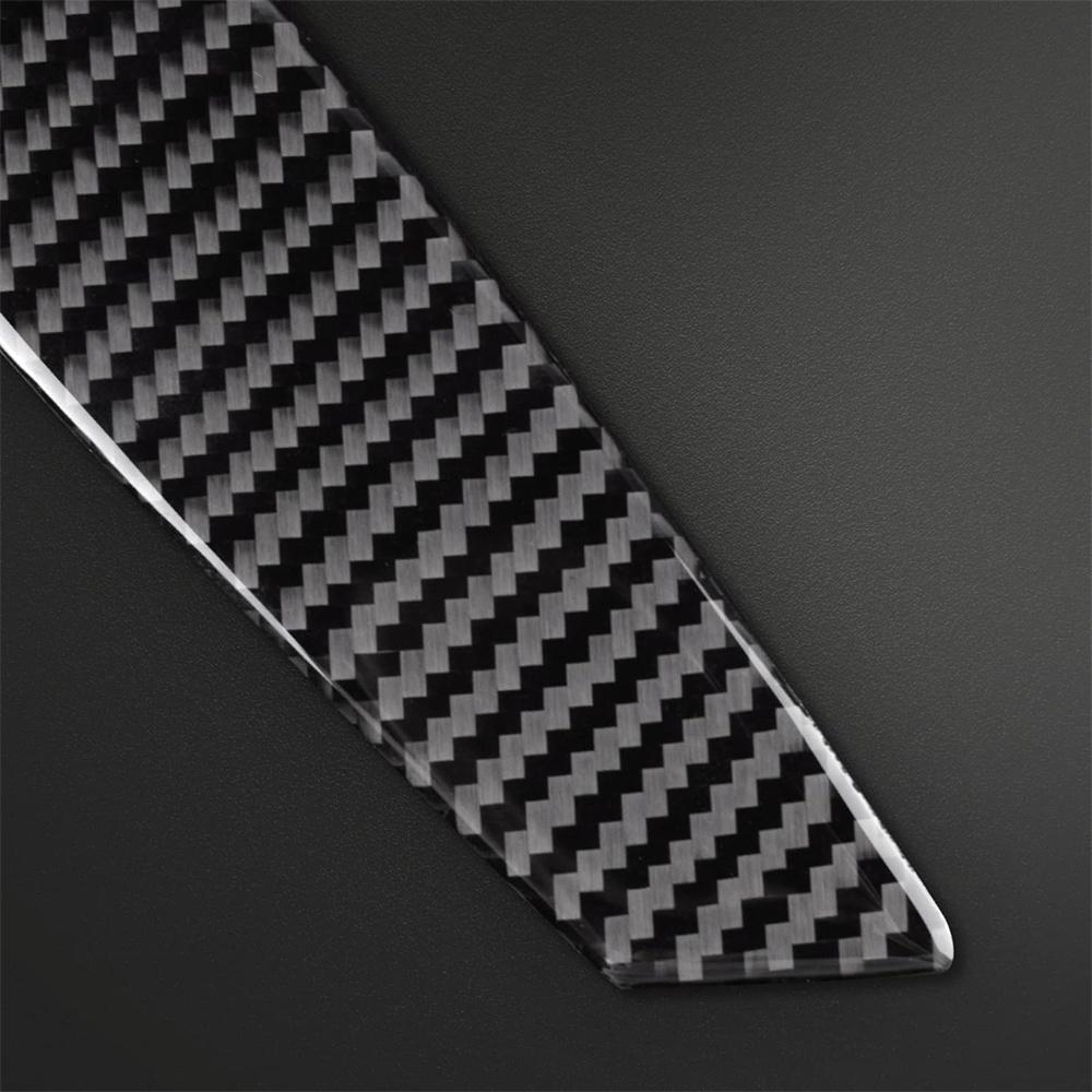 2× Carbon Fiber+Rubber Interior Door Handle Cover Sticker For BMW Z4 E85 2003-08