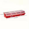 For Screws Small Parts Durable Plastic Hardware and Jewelry Storage Box Red 1Pcs Multi Compartment Organizer Box