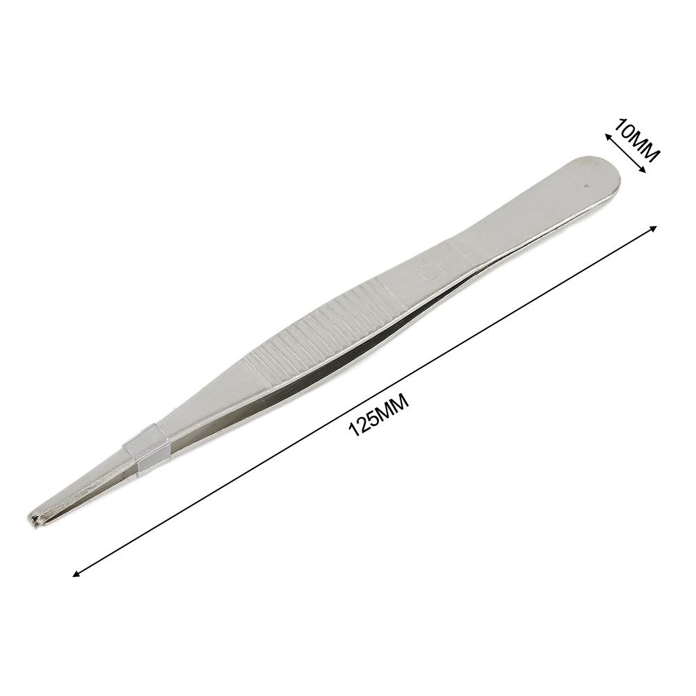 Toothed Tweezers Silver Toothed Tweezers 125mm / 5Inch