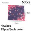 60PCS Square Origami Paper Double Sides Cherry Blossom Folding Colorful Sakura Papers Kids Handmade DIY Scrapbooking Craft Decor
