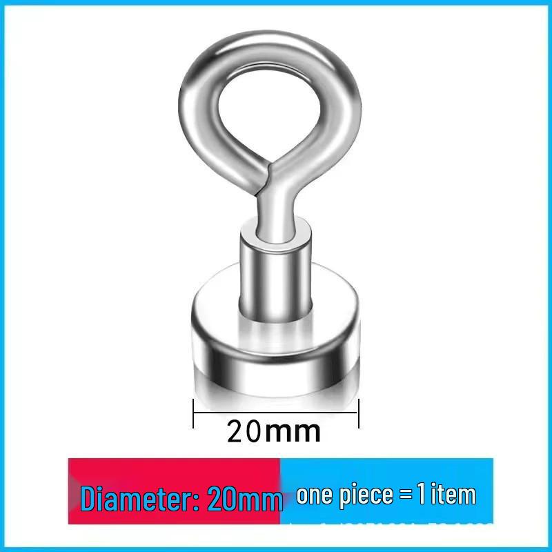 High Load-Bearing Magnetic Hook for Kitchen & Bathroom - Nail-Free, Strong Magnetic Hook