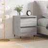 Nightstand Gray Sonoma 40 x 35 x 50 cm Particleboard