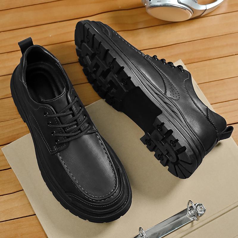 FashionGenuine Leather Men Shoes Retro Style Casual Shoes Leisure Walk Oxford Footwear New Fashion Man Versatile Walking Shoes Sneakers