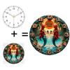 12 Inch Diameter Glass Wall Clock As a Perfect Housewarming or New Home Gift