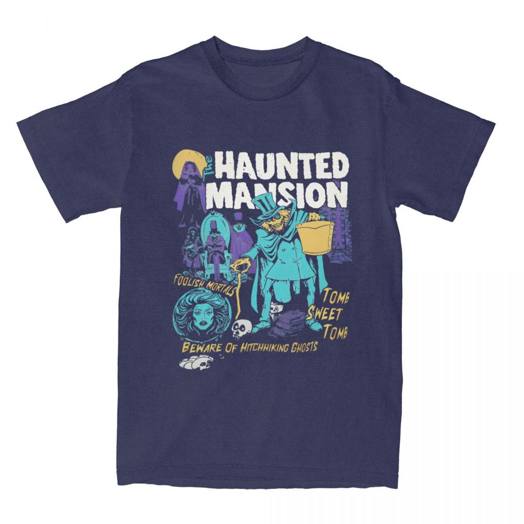 The Haunted Mansion Ghosts Halloween Spooky Month Spooky Season T Shirts for Men Women Cotton T-Shirts O Neck Tee Shirt