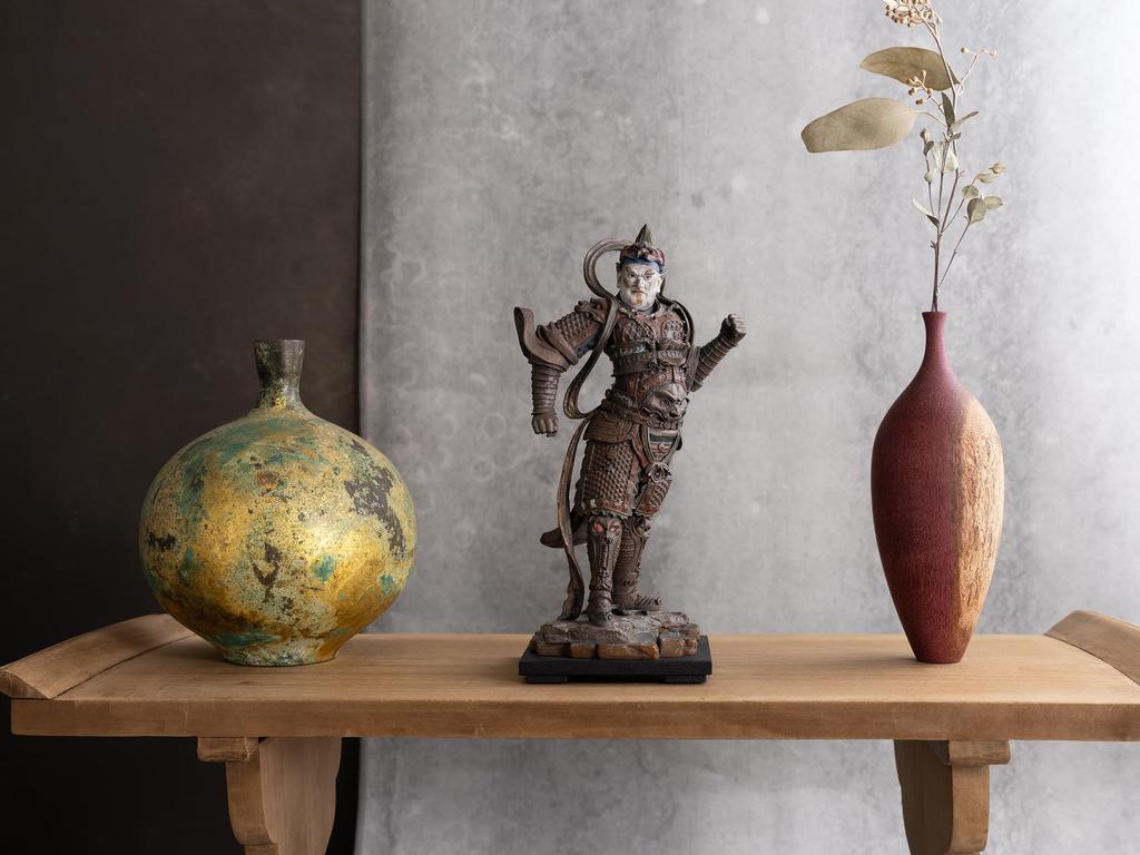 Isumu TanaCOCORO Idaten Buddha Statue Figur Nationalschatz Isumu Zochoten Swift Footed tc3799 [Palme] (Idaten)