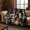 3D Bruno Mars Superstar Art Flannel Blanket,Cozy Soft Throw Blanket for Home Bedroom Bed Sofa Picnic Office Cover Gift Kid