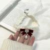 Bohemian Snowflake Pearl Necklace Bowknot Pendant Clavicle Chain Christmas Bows Collarbone Chain for Women Girls