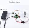 JGY370 Dual-axis DC Geared Motor: Miniature Worm Gear High Torque Motor (24V/12V/6V)