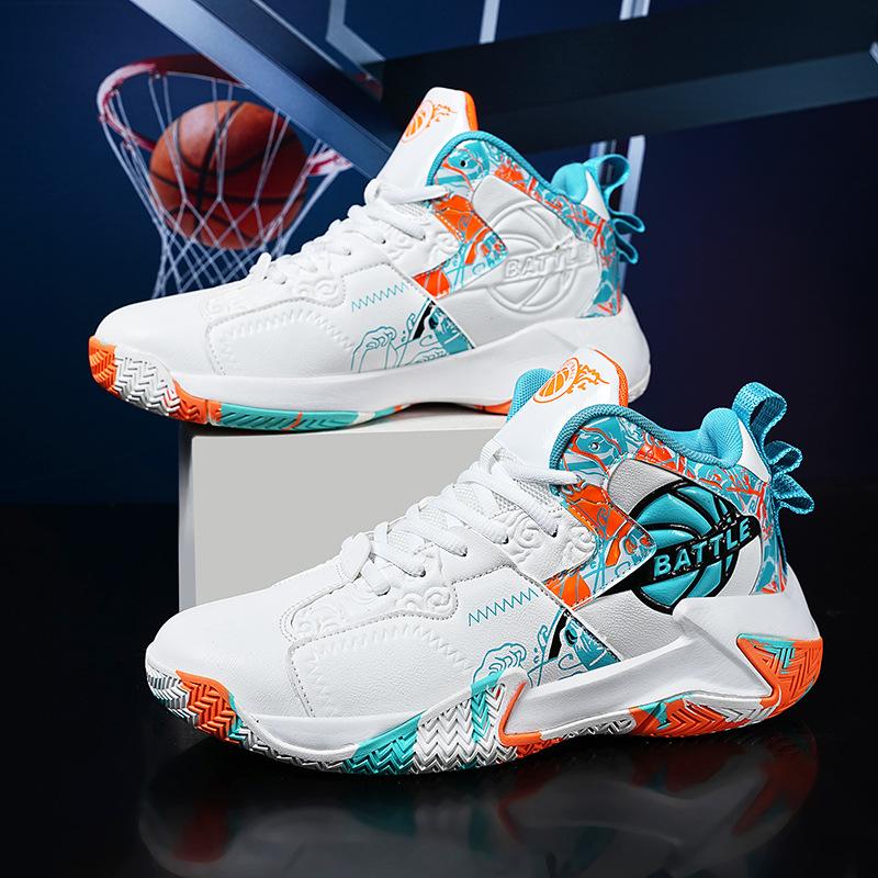 New basketball shoes men's large size 47-48 student sports running shoes outsole non-slip and wear-resistant actual combat sneakers