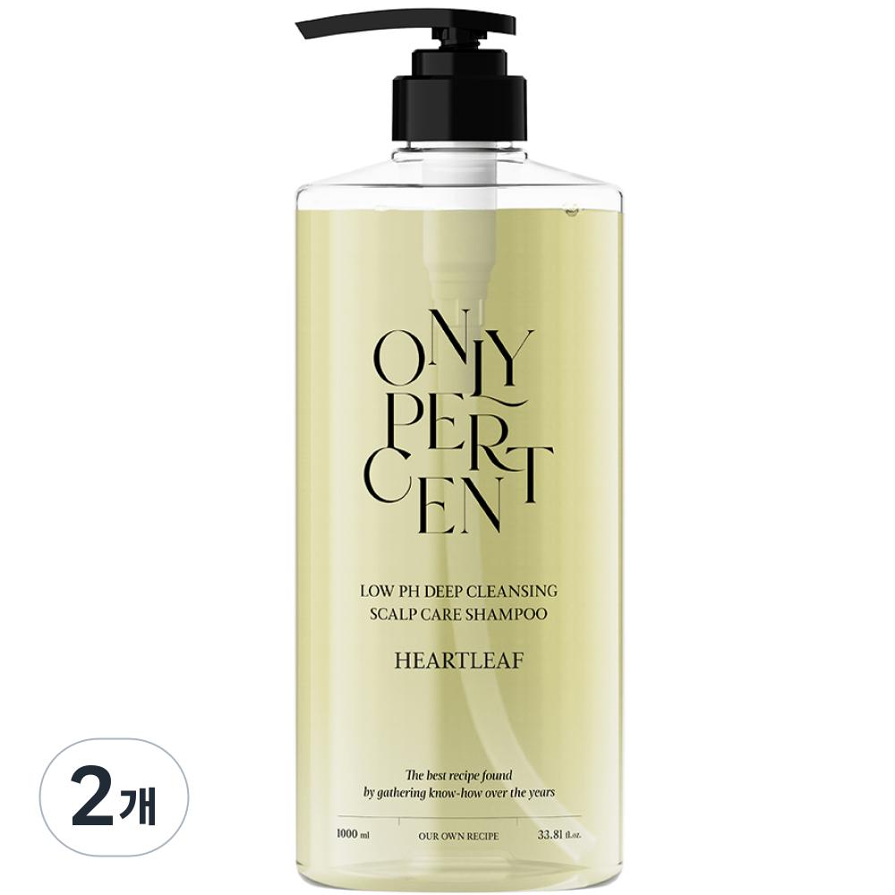 Only Percent Houttuynia Cordata 40 Mildly Acidic Deep Cleansing Scalp Care Shampoo 2 Pcs 1L