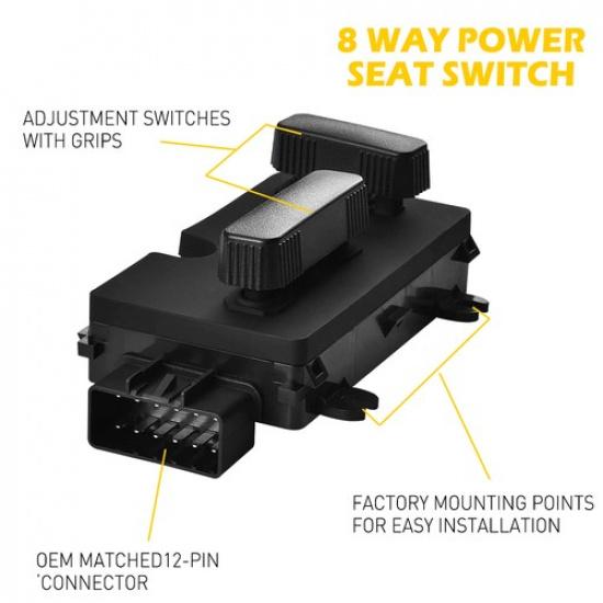 Driver Side Power Seat Switch For Cadillac 2002-2006 Escalade Chevy GMC 12450166