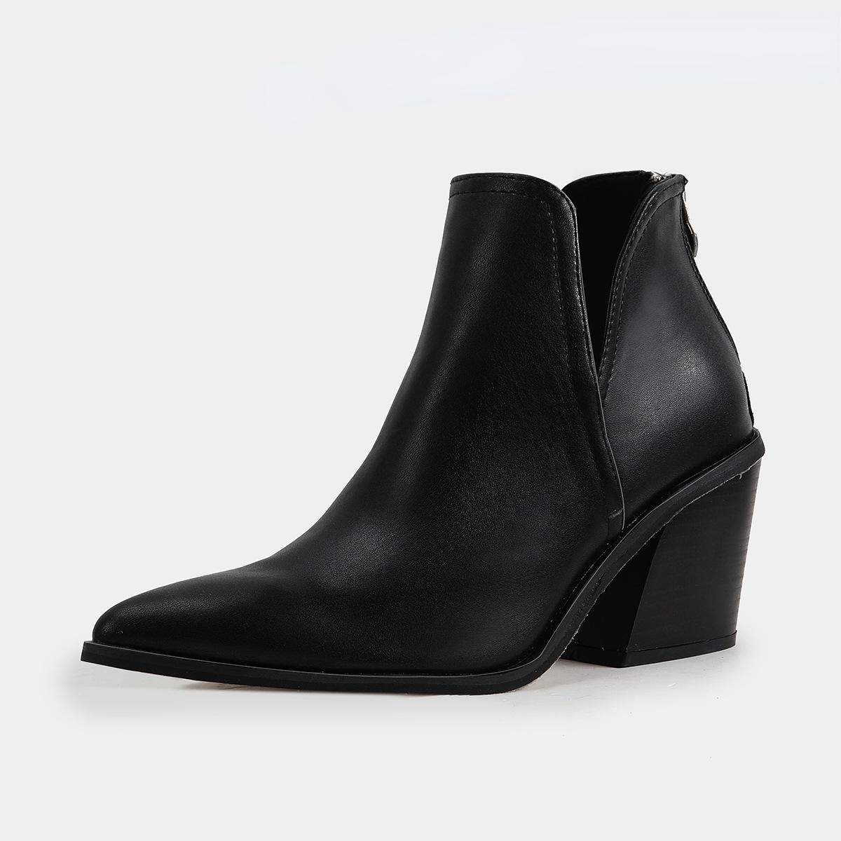 

Модные ботинки женские раннезимние ботильоны леопардовые на среднем каблуке женские слипоны повседневные черные ботильоны на квадратном каблуке Zapatos De Mujer 36 чёрный