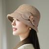 The New Winter Hat for The Elderly Women's Warm Fleece Basin Hat for The Elderly