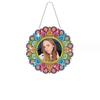 Mandala Crystal Diamond Painting Makeup Mirror Pendant - Special-Shaped DIY Handmade Design, In Stock
