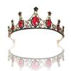 Retro Bridal Tiara  Exquisite Rhinestone Crown Bride Princess Crown Wedding Accessories Crown Hair Accessories