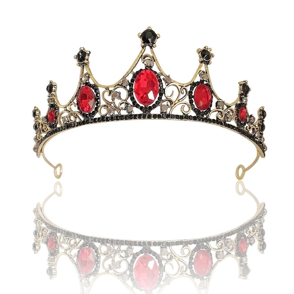 Retro Bridal Tiara  Exquisite Rhinestone Crown Bride Princess Crown Wedding Accessories Crown Hair Accessories