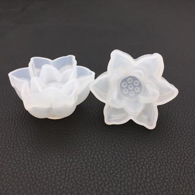 Transparent Silicone Mould Dried Flower Resin Decorative Craft DIY Three-dimensional Lotus Mold Epoxy Resin Molds for Jewelry