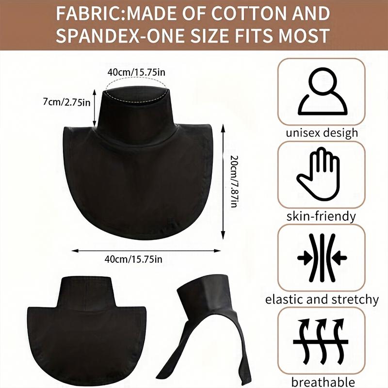 1PC Neck Protection Innerwear Fake Collar Soft High Collar Decorative Collar Scarf Cover Skin-friendly German Velvet Warm