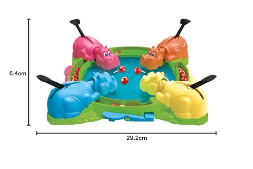 Hasbro Gaming Hungry Hungry Hungry Hippos Game for Preschoolers | Instant Marble Restart, Easy Setup & Storage | Ages 4+ | 2-4 Players | Kids Game