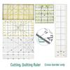 Acrylic Patchwork Ruler Set: Inch-Centimeter Tailor, Cutting, Drawing, and DIY Engraving Tools.