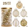 25PCS Christmas Glitter Ball Ornaments Tree Decorations for Holiday Wedding