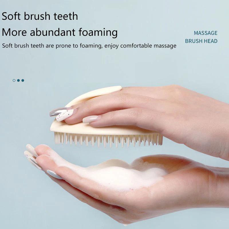 Shampoo Comb Hair Brush Scalp Meridian Unblocking Hair Bathroom Washing Head Hair Cleaning Tools Massage Comb